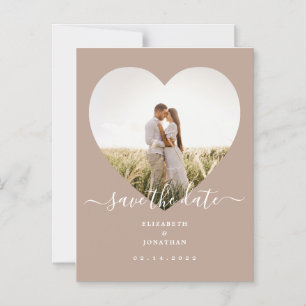 Rustic Champagne Wedding Afbeelding Save the Date Magnetische Uitnodiging