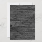 Rustic Charcoal Blush & Navy Floral Wedding Kaart (Achterkant)