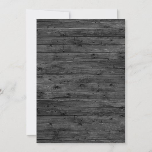 Rustic Charcoal Blush & Navy Floral Wedding Kaart (Achterkant)