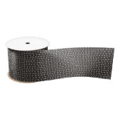 Rustic Charcoal Dash Mark Pattern Satijnen Lint (Spoel)
