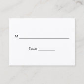 Rustic Charity Donation Table Number Wedding Plaatskaartje (Achterkant)