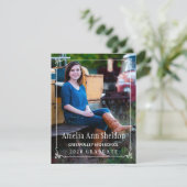 Rustic Charm Afstuderen Open House Invite Kaart (Staand voorkant)