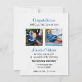 Rustic Charm Afstuderen Open House Invite Kaart (Achterkant)