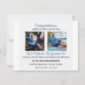 Rustic Charm Afstuderen Open House Invite Kaart (Achterkant)