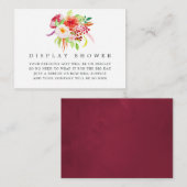  Rustic Charm Baby shower Display Shower Informatiekaartje (Voorkant / Achterkant)