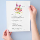  Rustic Charm Bachelorette Party reisroute Flyer (Hand)