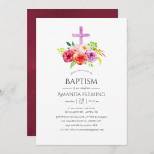  Rustic Charm Baptism of Christening Kaart