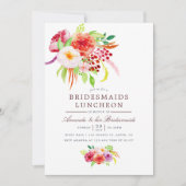 Rustic Charm Bridesmaids Luncheon Invite Kaart (Voorkant)