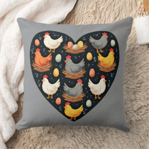 Rustic Charm Cottagecore Boerderij Chicken Pattern Kussen