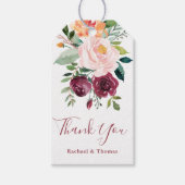 Rustic Charm Floral bedankt Cadeaulabel (Voorkant)