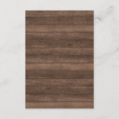 Rustic Charm Mason Jar String Lights Reception Informatiekaartje (Achterkant)