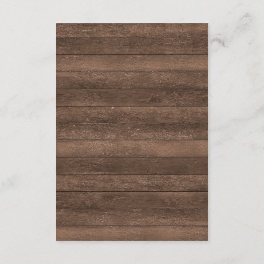 Rustic Charm Mason Jar String Lights Reception Informatiekaartje (Achterkant)