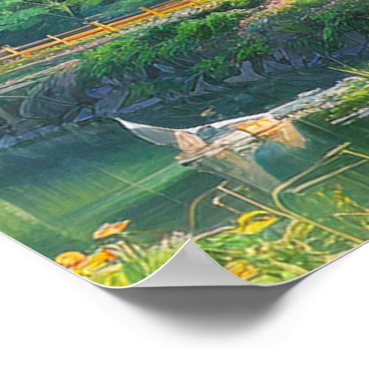 Rustic Charm of Countryside Village Poster (Hoek)