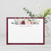 Rustic Charm Personalized Stationery Flat Card Bedankkaart (Staand voorkant)