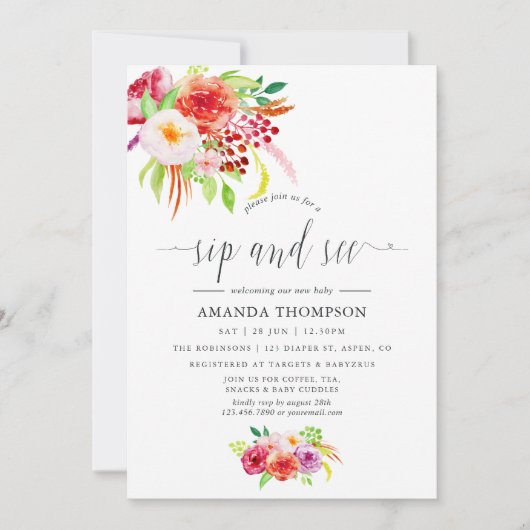 Rustic Charm Sip en Zie Kaart (Voorkant)