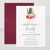  Rustic Charm Vrijgezellenfeest Tea Kaart (Voorkant / Achterkant)