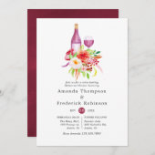 Rustic Charm Wine Tasting Rehearsal Dinner Kaart (Voorkant / Achterkant)