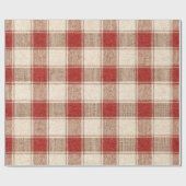 Rustic Check Cadeaupapier (Vlak)