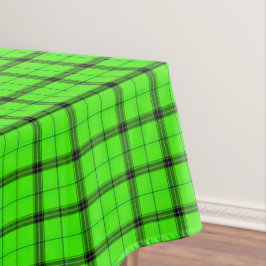 Rustic Check & Zwarte Lijnen | Groen Tartan Plaid Tafelkleed