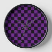 Rustic Checks, Purple and Black (Voorkant)