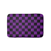 Rustic Checks, Purple and Black Badmat (Voorkant)