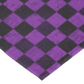Rustic Checks, Purple and Black Tafelkleed (Gekanteld)