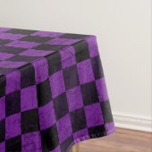 Rustic Checks, Purple and Black Tafelkleed (Voorbeeld)