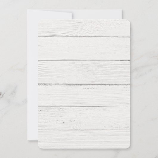 Rustic Cheer Holiday Party Kaart (Achterkant)