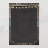 Rustic Cheers and Beers Themed 5x7 Drink Menu (Achterkant)