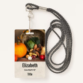 Rustic Chef's Table Bounful Harvest Badge (Voorkant met draagriem)