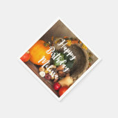 Rustic Chef's Table Bounful Harvest Birthday Servet (Hoek)