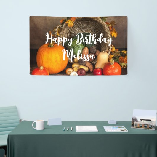 Rustic Chef's Table Bounful Harvest Birthday Spandoek (Beurs)