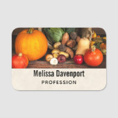 Rustic Chef's Table Bounful Harvest Naamplaatje (Voorkant)