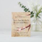 Rustic Cherry Blossom - Wedding 2 Kaart (Staand voorkant)