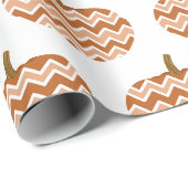 Rustic Chevron Pumpkins Cadeaupapier (Rol Hoek)