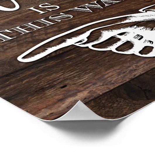 Rustic Chic ARTITY IS DEZE MANIER VAN de Druk LINK Poster (Hoek)