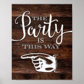 Rustic Chic ARTITY IS DEZE MANIER VAN de Druk LINK Poster (Voorkant)