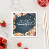 Rustic Chic Autumn Floral Thanksgiving Servet (Insitu)
