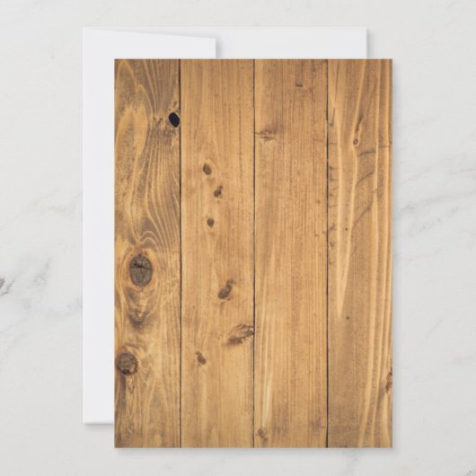 Rustic Chic Boho Sunflower Cross Wood Weddenschap Save The Date (Achterkant)