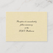 Rustic Chic burlap en lace country bruiloft Informatiekaartje (Achterkant)