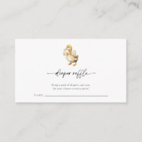 Rustic Chic Duck Baby shower Luier Raffle