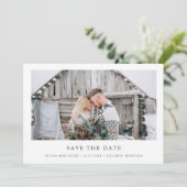 Rustic Chic | Enkele foto Save The Date (Staand voorkant)