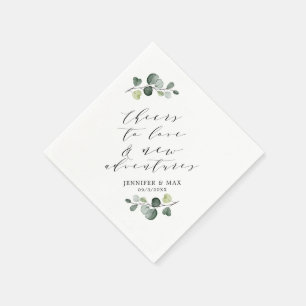 Rustic Chic Eucalyptus Nieuwe Avonturen Papier Servet