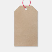 Rustic Chic Faux Kraft bedankt voor de tags Cadeaulabel (Achterkant)