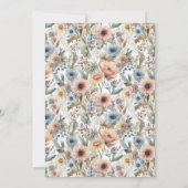 Rustic Chic Floral Farmhouse Barn Vrijgezellenfees Kaart (Achterkant)