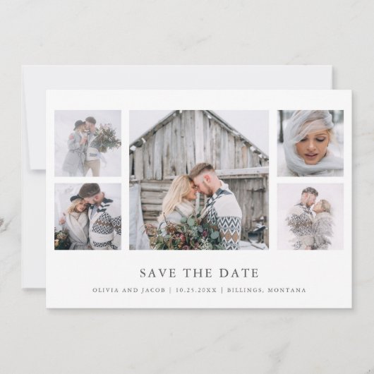 Rustic Chic | Fotoraster Save The Date (Voorkant)