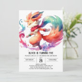 Rustic Chic Fox Verjaardag Kaart (Staand voorkant)