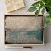 Rustic chic, frans land, floreel patroon, trendy tissuepapier (Geschenk)