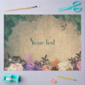 Rustic chic, frans land, floreel patroon, trendy tissuepapier (Craft)