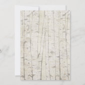 Rustic Chic Geometric Greenery Elegant Wedding Kaart (Achterkant)